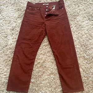Levi’s Wedgie Straight Leg Corduroy Jean Women’s Size 29